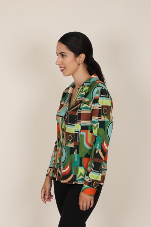 Flowing Printed Blouse| M47 Modas Benidorm