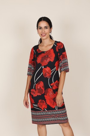 Vestido Midi Invitada| Vestido Estampado| M47 Modas Benidorm