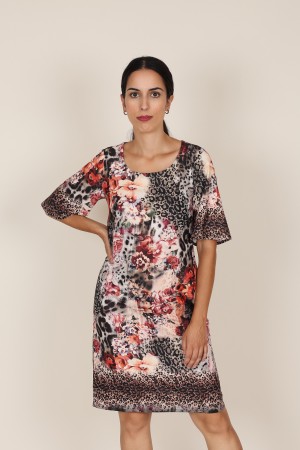 Midi Print  Dress| M47 Modas Benidorm