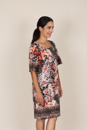 Midi Print  Dress| M47 Modas Benidorm