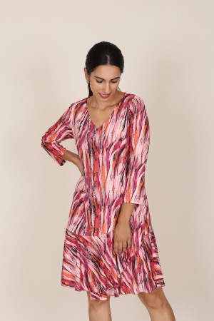 Vestido Midi Invitada| Vestido Estampado| M47 Modas Benidorm