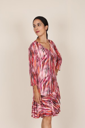 Vestido Midi Invitada| Vestido Estampado| M47 Modas Benidorm