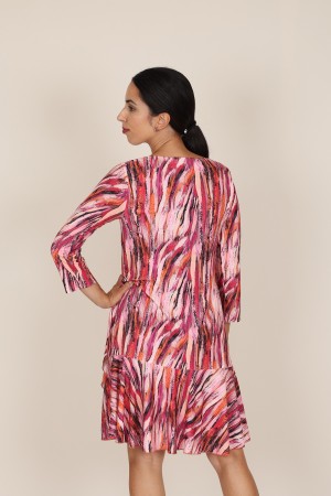 Vestido Midi Invitada| Vestido Estampado| M47 Modas Benidorm