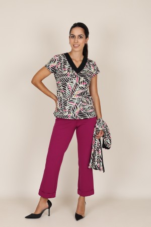 Twinset Jungle Print Knit Fabric| M47 Modas Benidorm