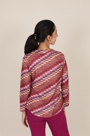 Camisa de Punto de Mujerr| Camisa Estampada|  M47 modas Benidorm