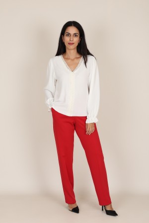 Straight pant high rise