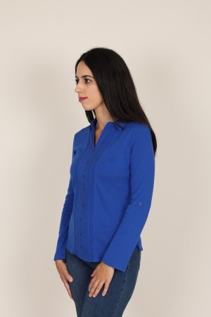 Camisa Blanca de Mujer| Camisa Romántica| M47 Modas Benidorm