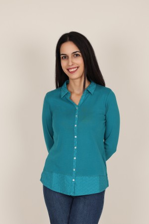 Camisa Blanca de Mujer| Camisa Romántica| M47 Modas Benidorm