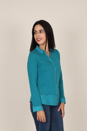 Camisa Blanca de Mujer| Camisa Romántica| M47 Modas Benidorm