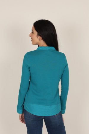 Camisa Blanca de Mujer| Camisa Romántica| M47 Modas Benidorm