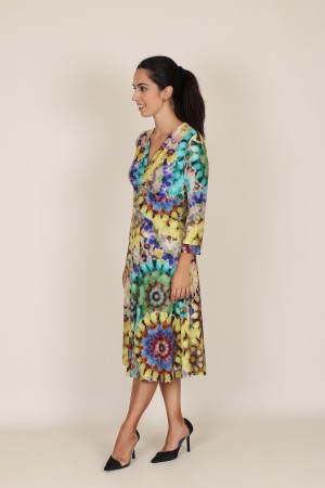 Knit Shirt Polka Dots Long Dress| M47 Modas Benidorm