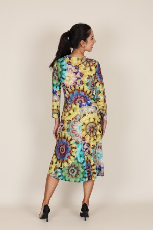Knit Shirt Polka Dots Long Dress| M47 Modas Benidorm