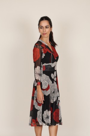 Vestido Midi Estampado | Vestido Punto|  M47 modas Benidorm