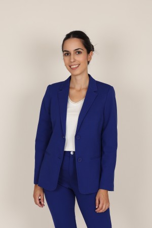 Straight-Cut Crepe Blazer| M47 Modas Benidorm