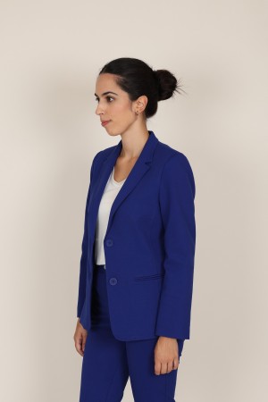 Straight-Cut Crepe Blazer| M47 Modas Benidorm
