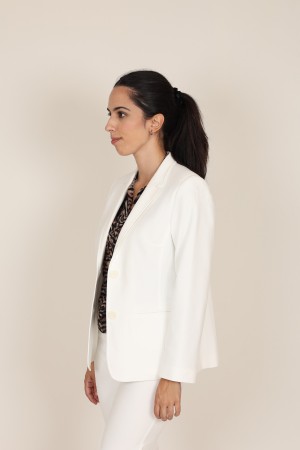 Straight-Cut Crepe Blazer| M47 Modas Benidorm