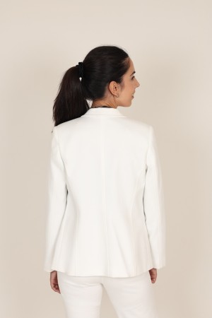 Straight-Cut Crepe Blazer| M47 Modas Benidorm
