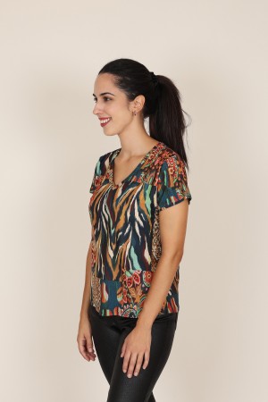 Camisetas y Tops de Mujer| Camiseta Animal Print| M47 Modas Benidorm