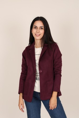Straight-Cut Crepe Blazer| M47 Modas Benidorm