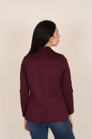 Straight-Cut Crepe Blazer| M47 Modas Benidorm