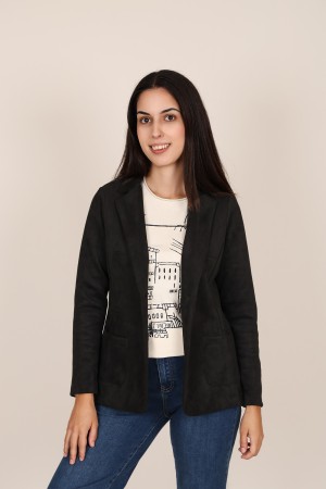 Straight-Cut Crepe Blazer| M47 Modas Benidorm
