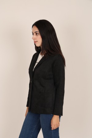 Straight-Cut Crepe Blazer| M47 Modas Benidorm
