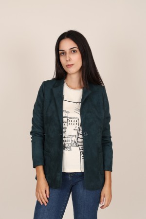 Straight-Cut Crepe Blazer| M47 Modas Benidorm