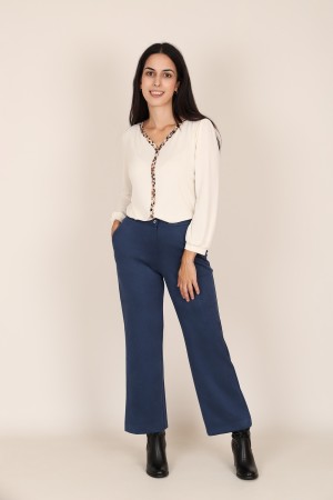 Blue Jeans Leatherette Details| M47 Modas Benidorm