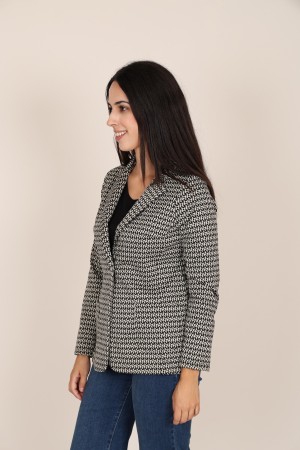 Straight-Cut Crepe Blazer| M47 Modas Benidorm
