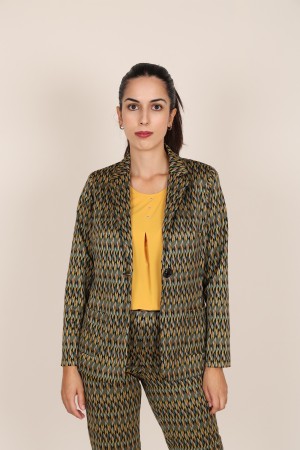 Straight-Cut Crepe Blazer| M47 Modas Benidorm