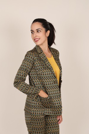 Straight-Cut Crepe Blazer| M47 Modas Benidorm