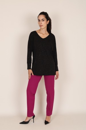 Straight pant high rise