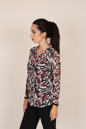 Camisa Estampada de Mujer| Camisa de punto| M47 Modas Benidorm