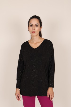 Oversize Print V-neck T-shirt| M47 Modas Benidorm