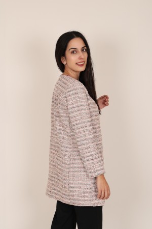 Printed Round Neck Jacket | M47 Modas Benidorm