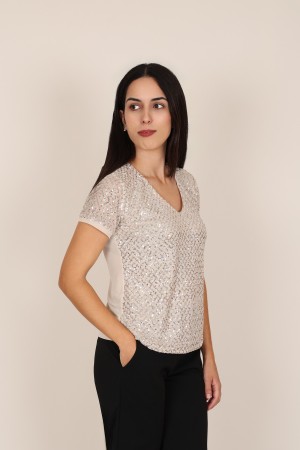 Camisetas y Tops de Fiesta| Top Metalizado| M47 Modas Benidorm