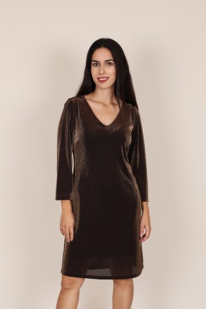 Vestido Metatizado Midi| Vestido Fiesta| M47 Modas Benidorm