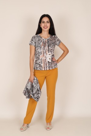 Twinset Jungle Print Knit Fabric| M47 Modas Benidorm