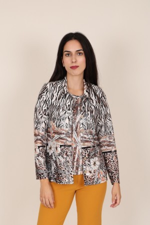 Twinset Jungle Print Knit Fabric| M47 Modas Benidorm