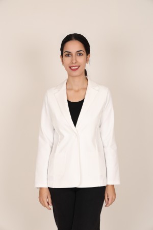 Straight-Cut Crepe Blazer| M47 Modas Benidorm