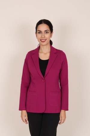 Straight-Cut Crepe Blazer| M47 Modas Benidorm
