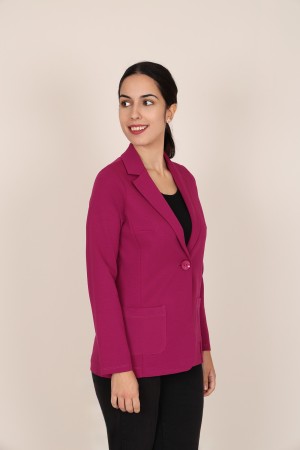 Straight-Cut Crepe Blazer| M47 Modas Benidorm