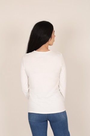 Organic Cotton Shirt Sequins Hearts| M47 Modas Benidorm