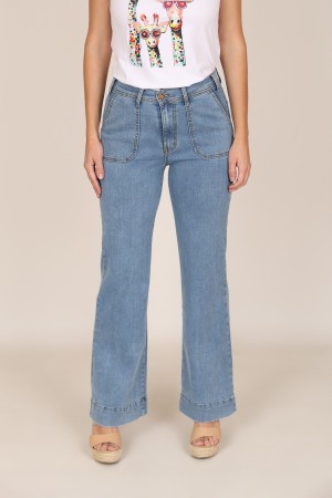 Blue Jeans Leatherette Details| M47 Modas Benidorm