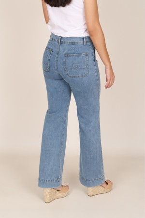 Blue Jeans Leatherette Details| M47 Modas Benidorm