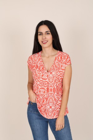 Printed t-shirt in Eco viscos| M47 Modas Benidorm