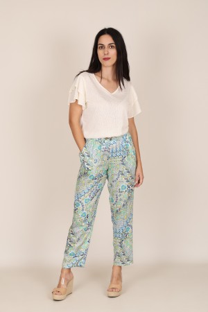 Palazzo Pants Flower Print| M47 Modas Benidorm