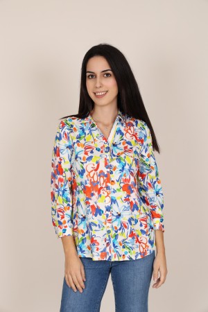 Flowing Printed Blouse| M47 Modas Benidorm
