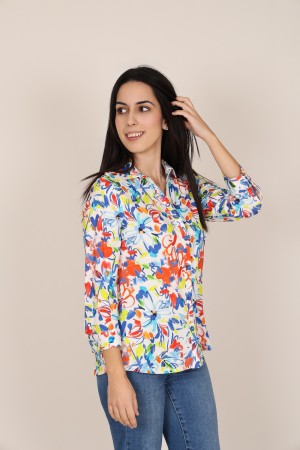 Flowing Printed Blouse| M47 Modas Benidorm