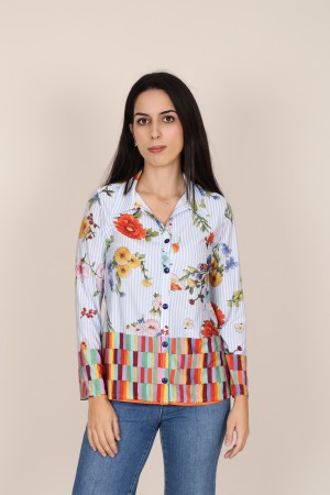 Camisa Estampada de Mujer| Camisa Coordinada| M47 Modas Benidorm